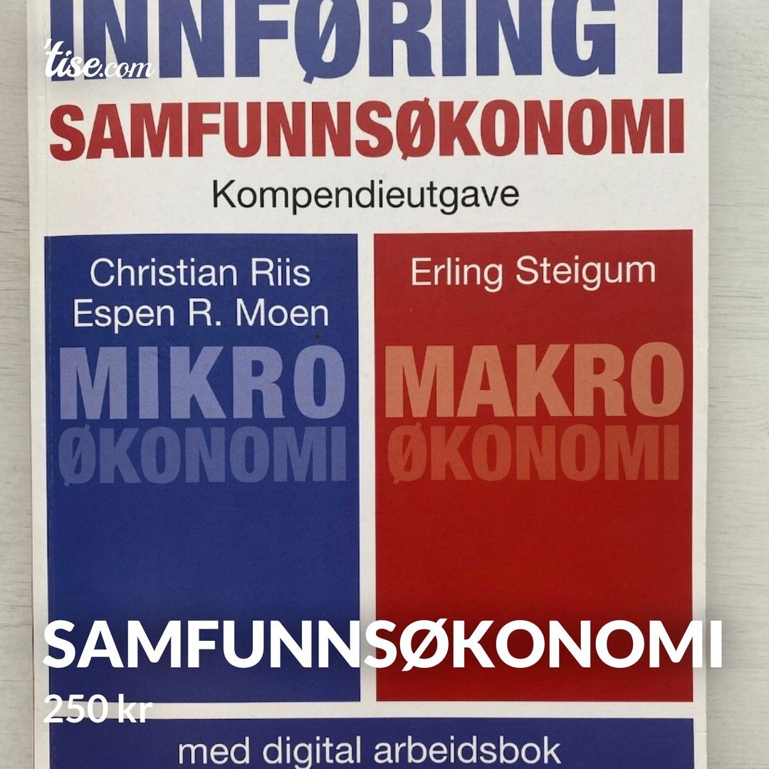 Samfunnsøkonomi