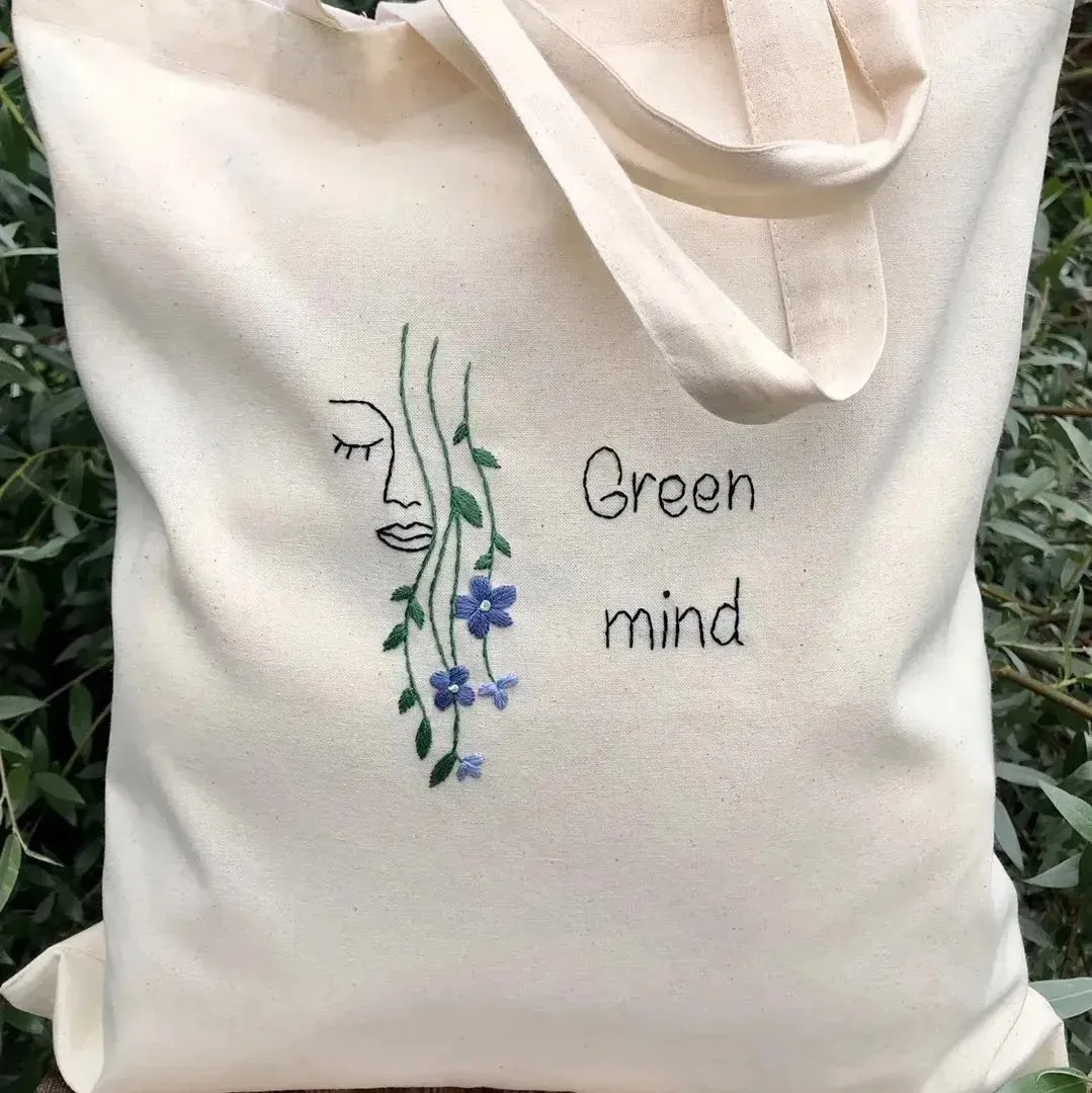 Håndbrodert totebag