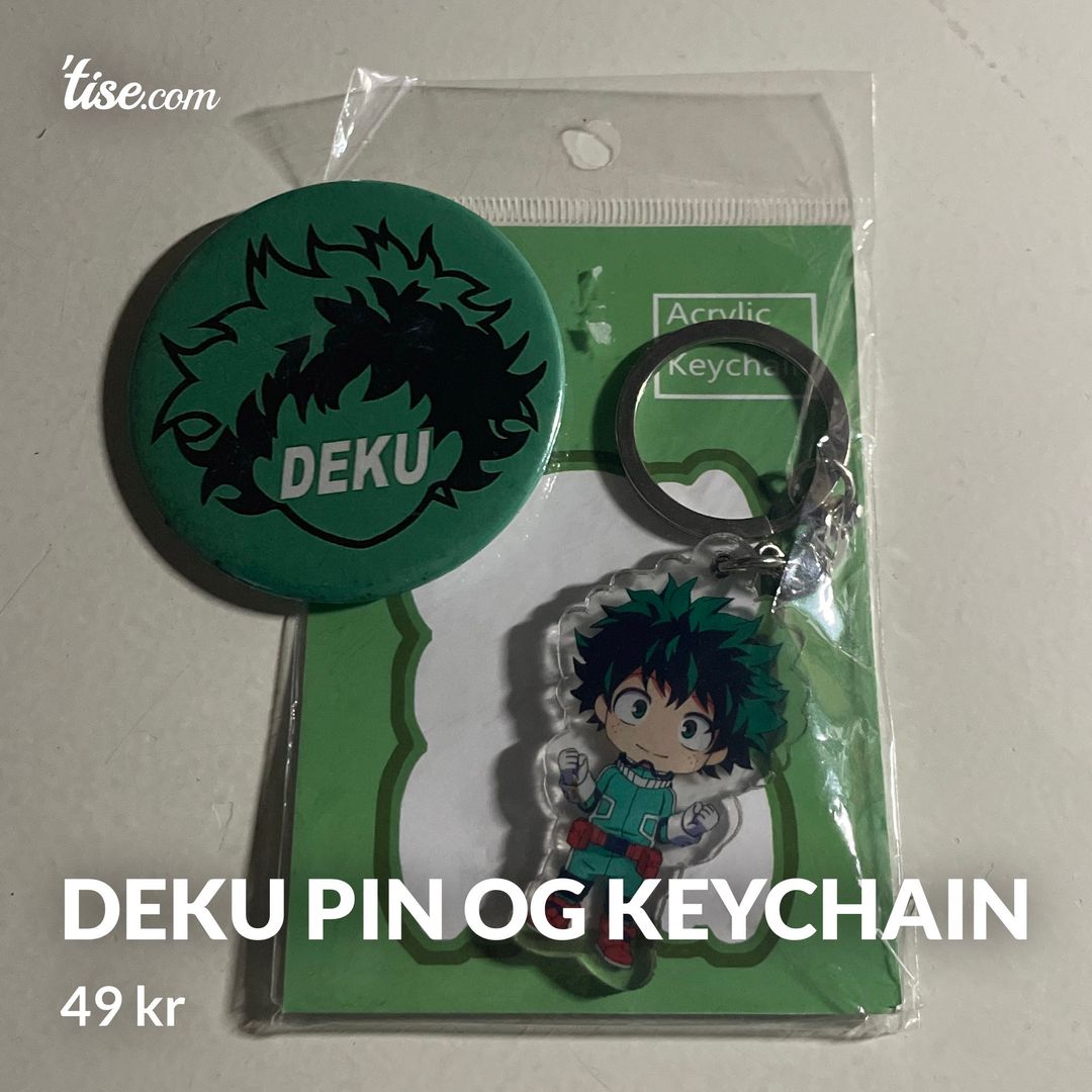 Deku pin og keychain