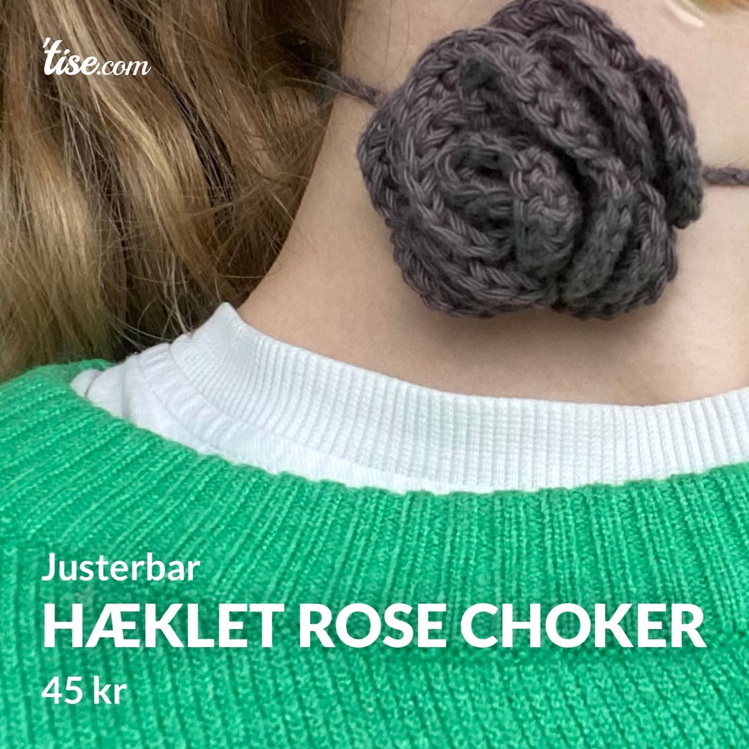 Hæklet Rose choker