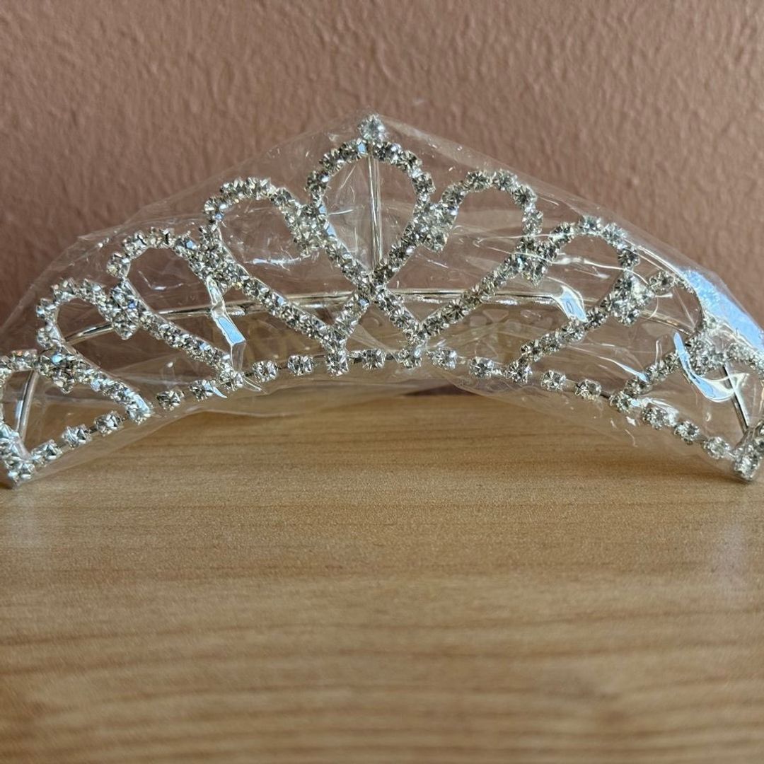 Hjerteformet tiara