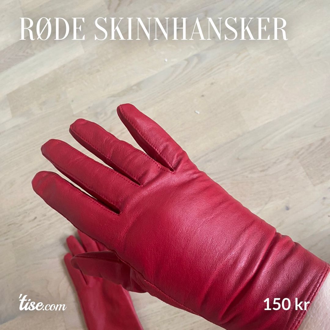 Røde skinnhansker