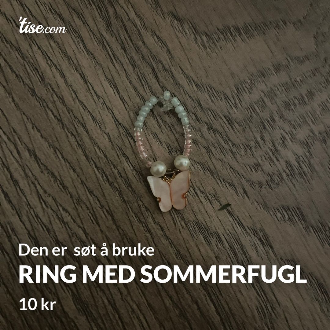 Ring med sommerfugl