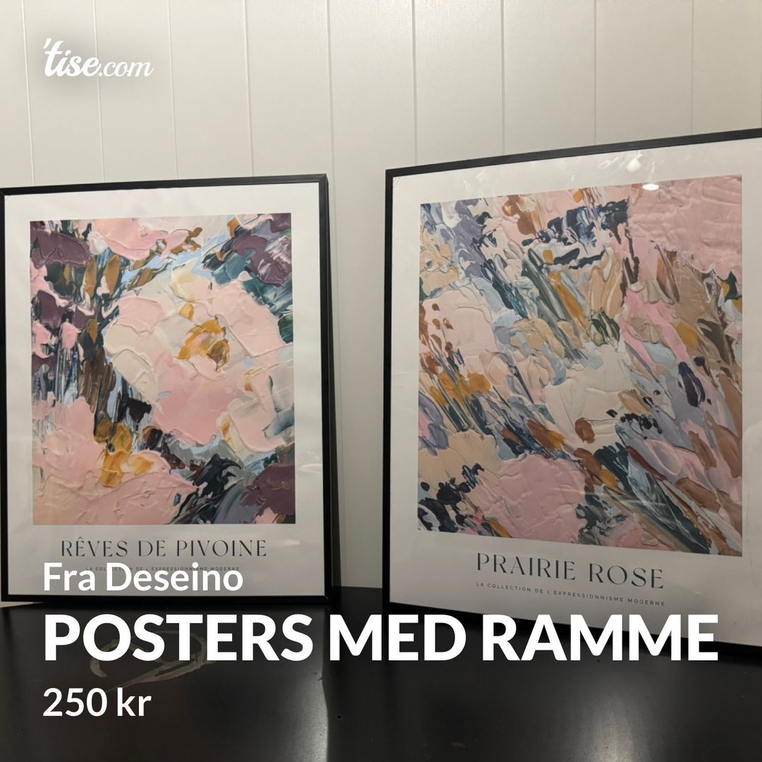 Posters med ramme