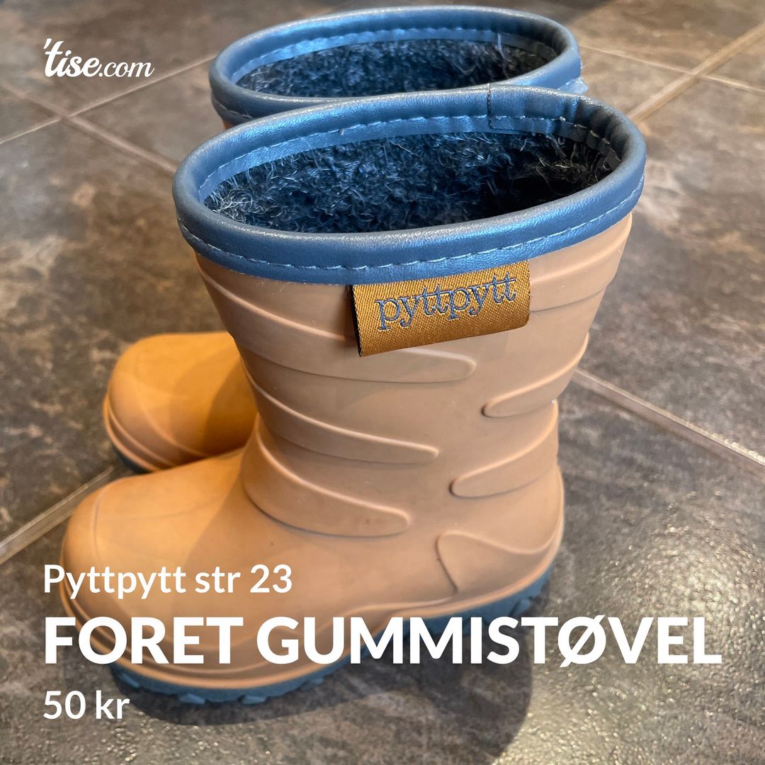 Foret gummistøvel