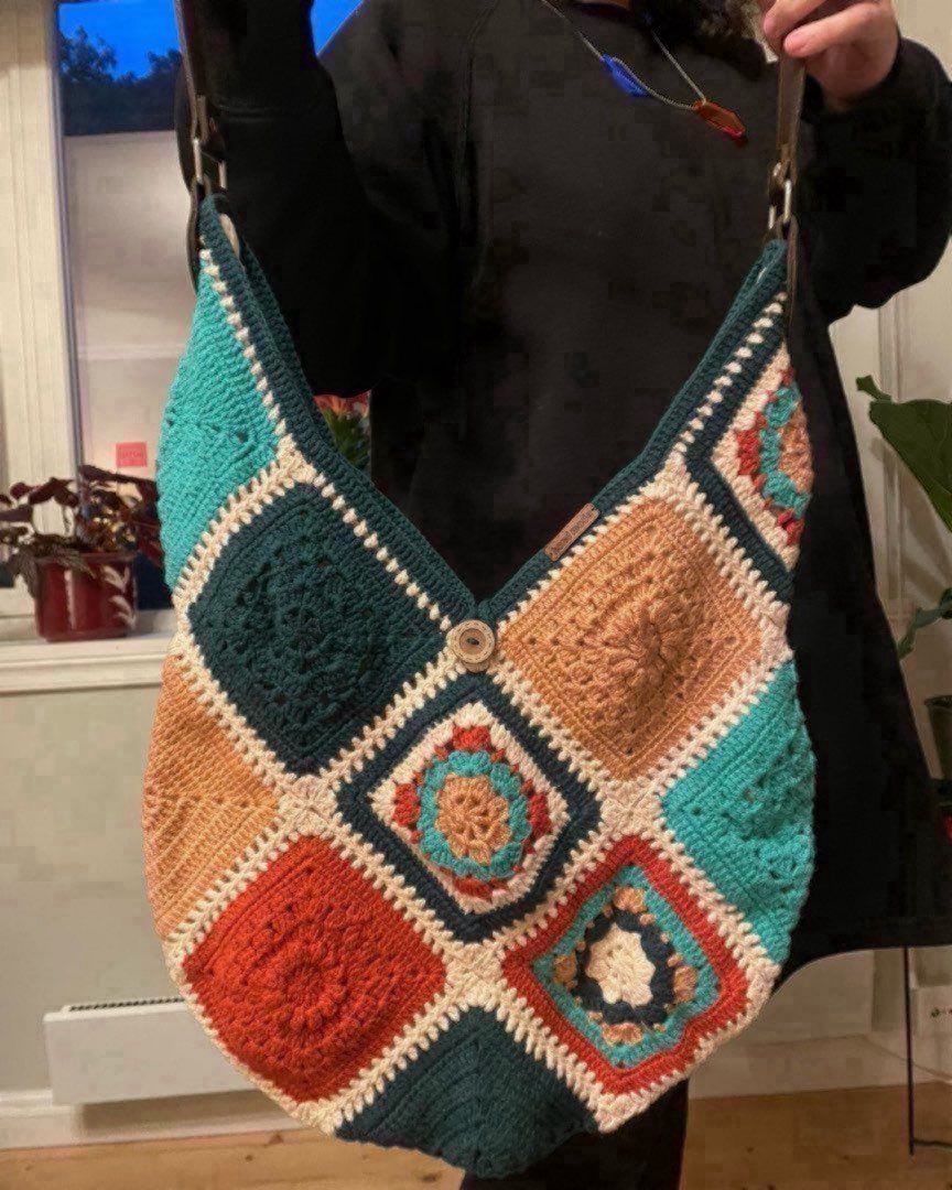 Hand-crocheted bag