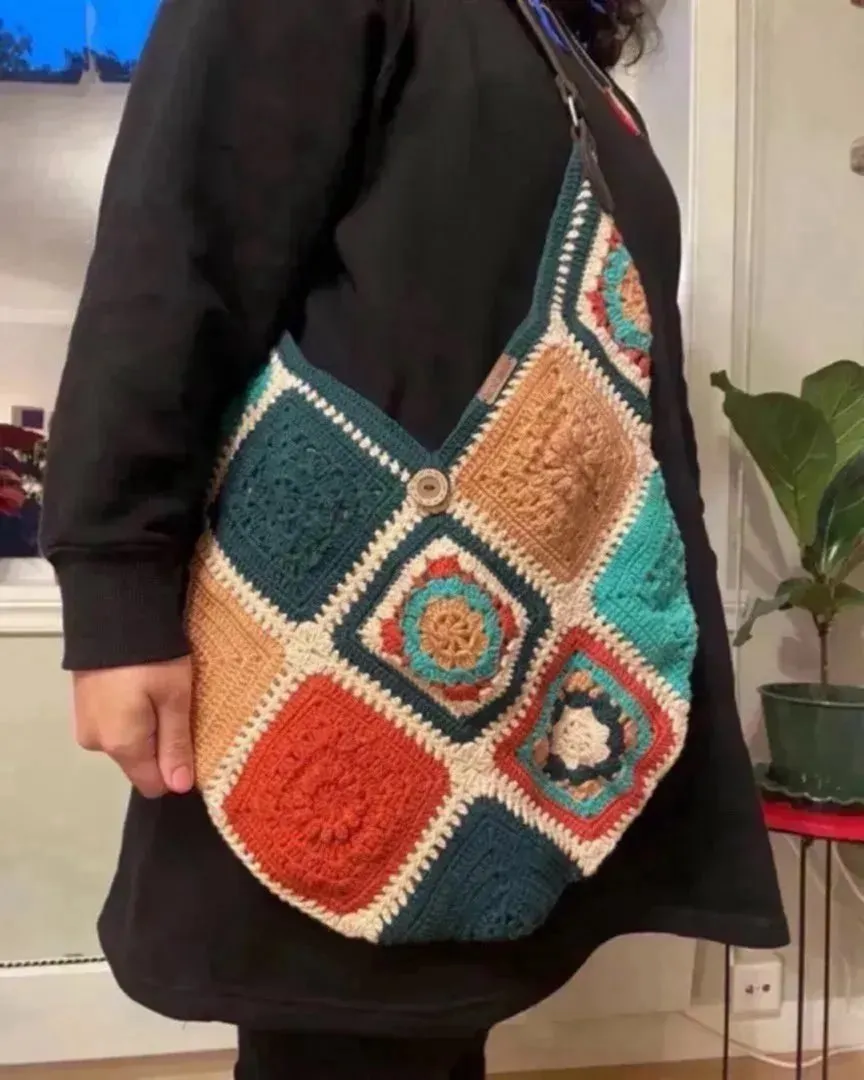 Hand-crocheted bag