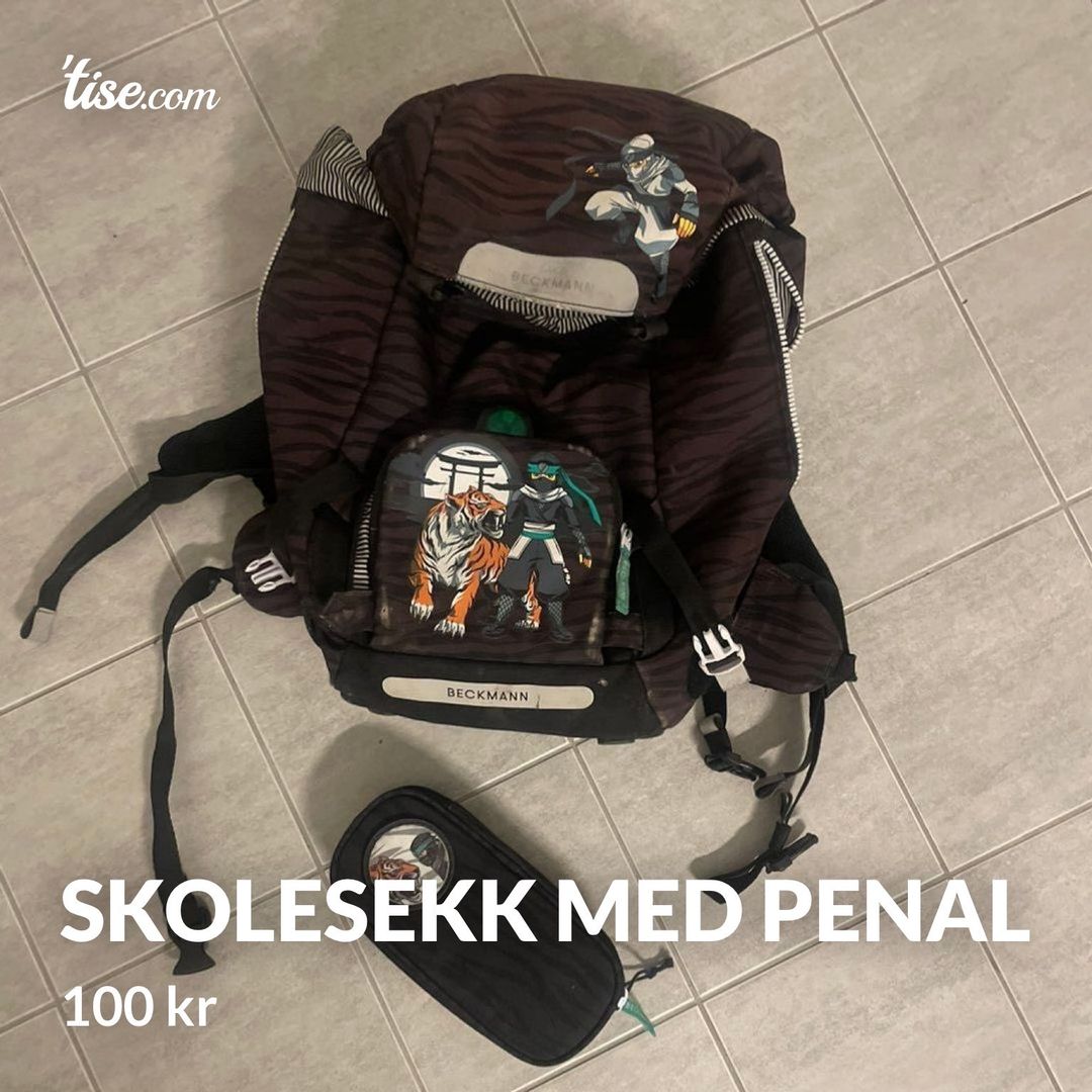 Skolesekk med penal