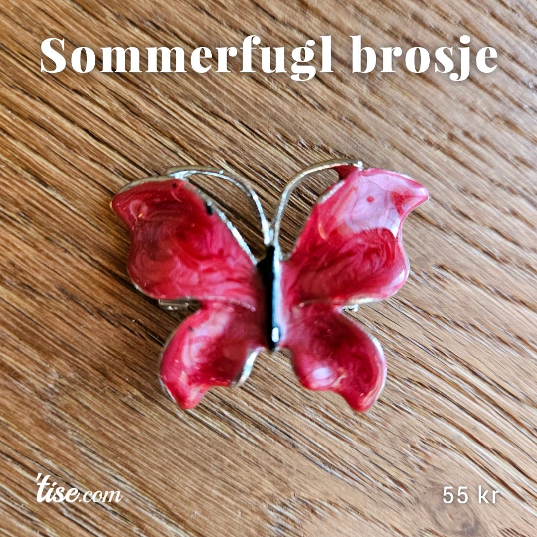 Sommerfugl brosje