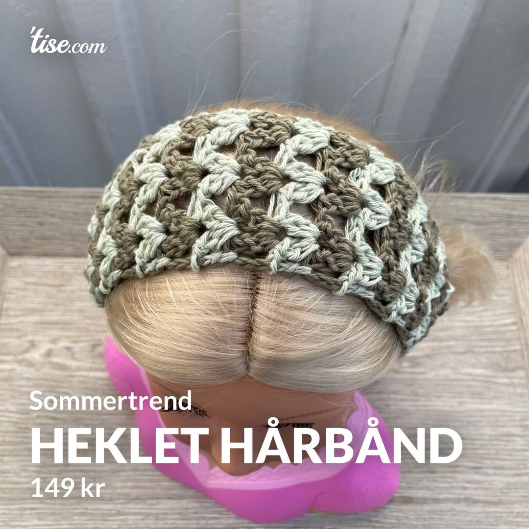 Heklet hårbånd