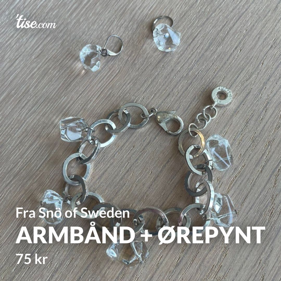 Armbånd + ørepynt