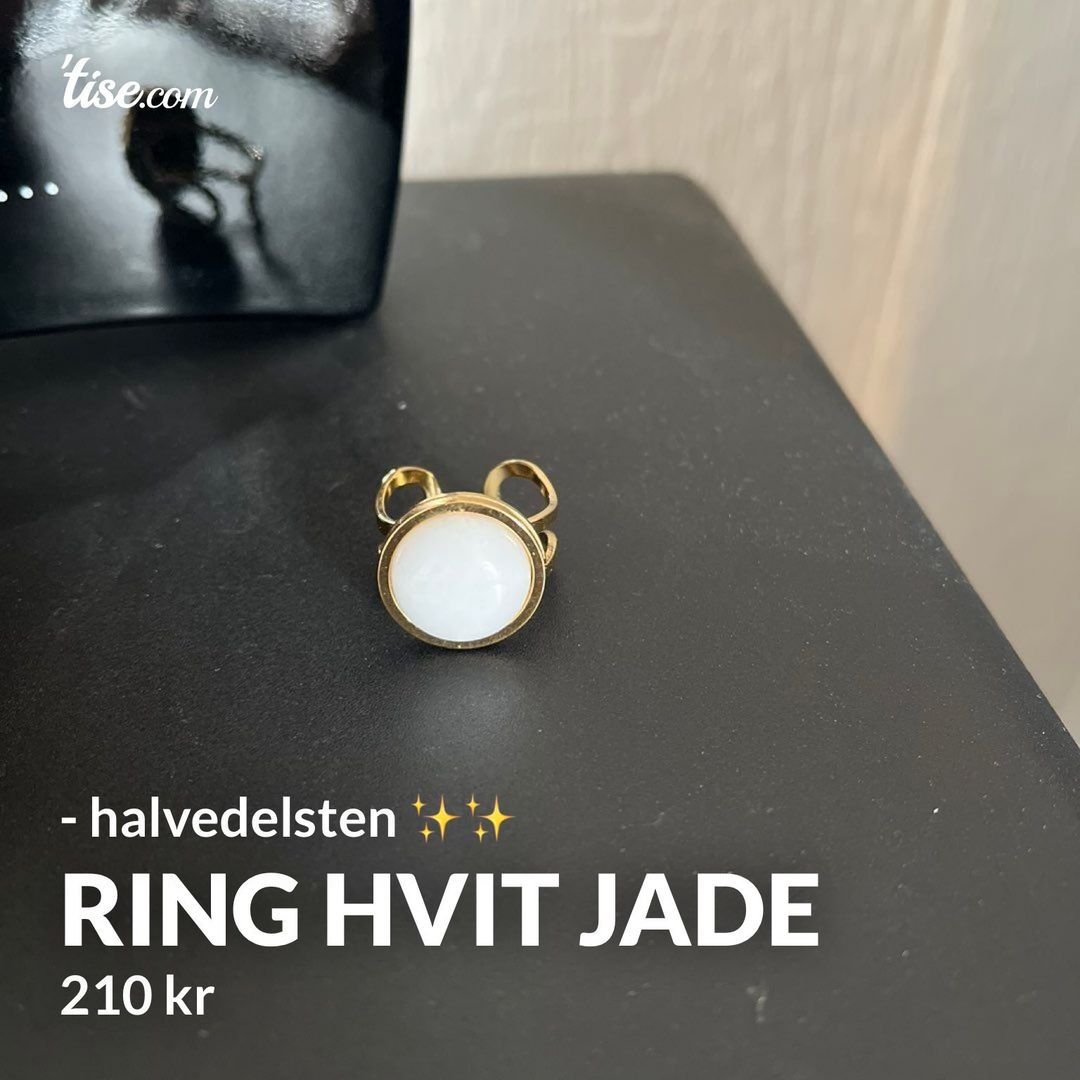 Ring Hvit Jade