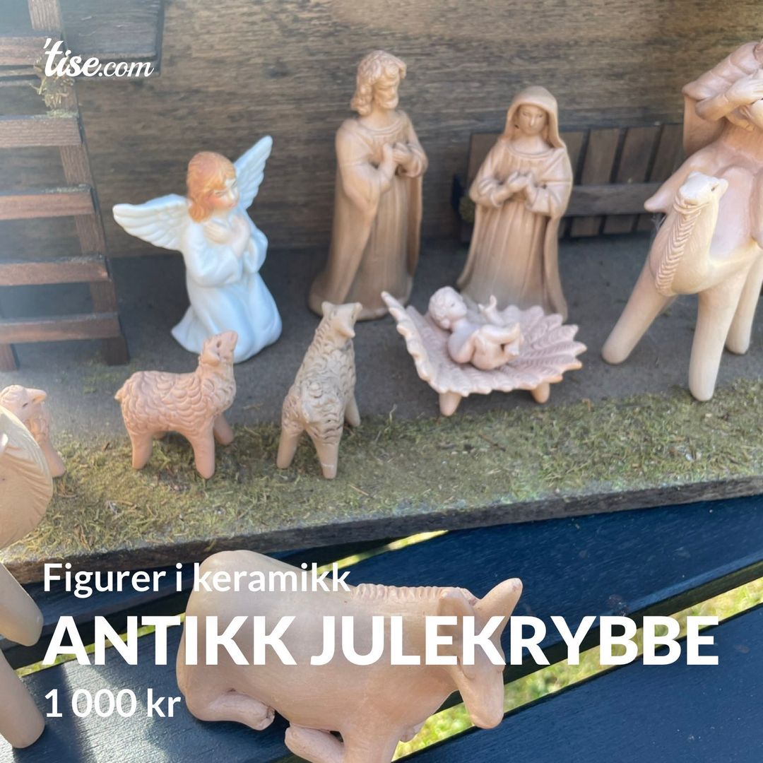 Antikk julekrybbe