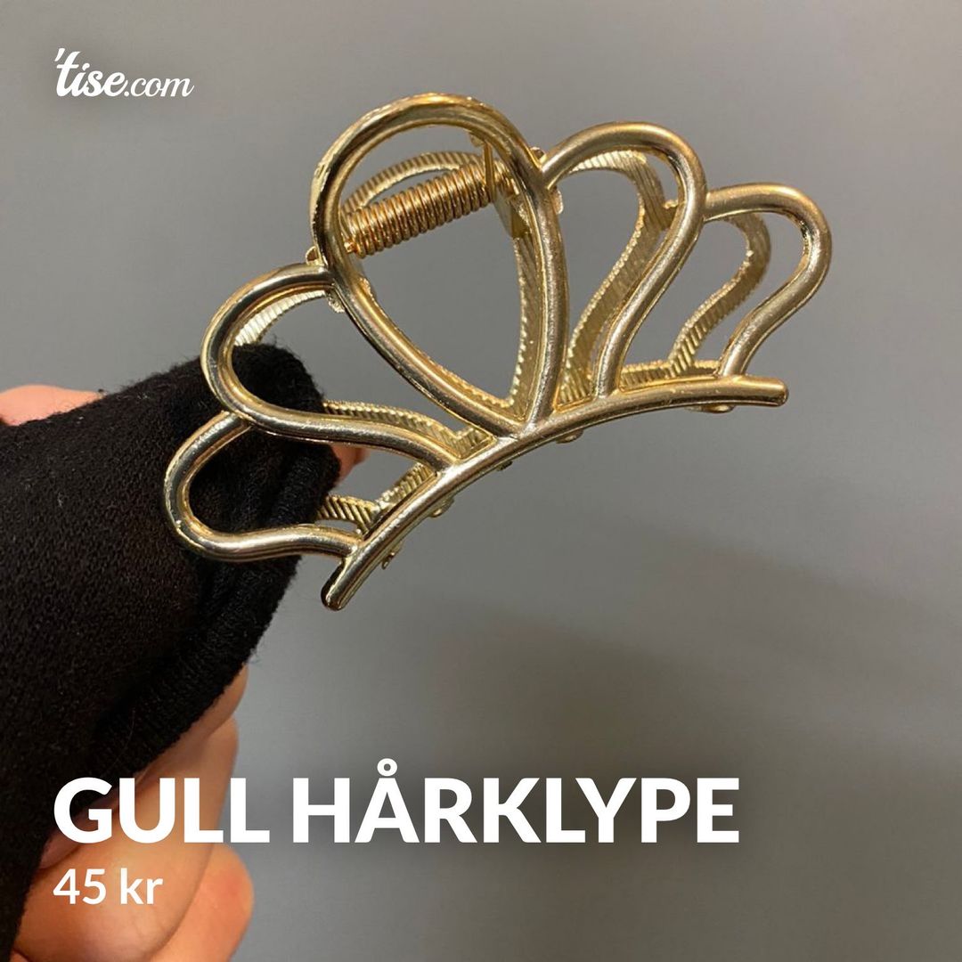 Gull hårklype