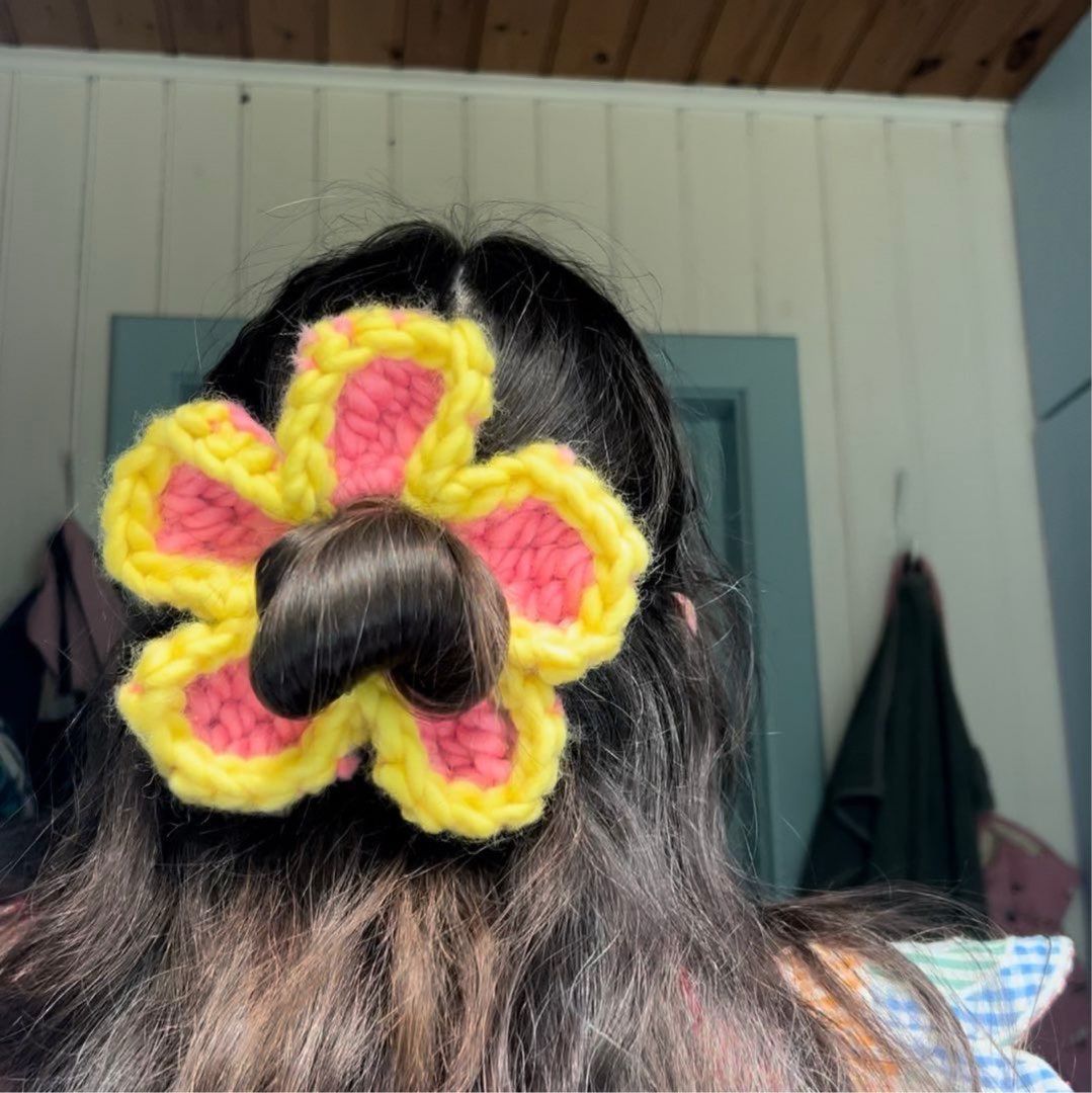 Blomster scrunchie