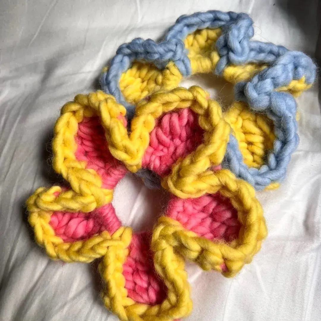 Blomster scrunchie