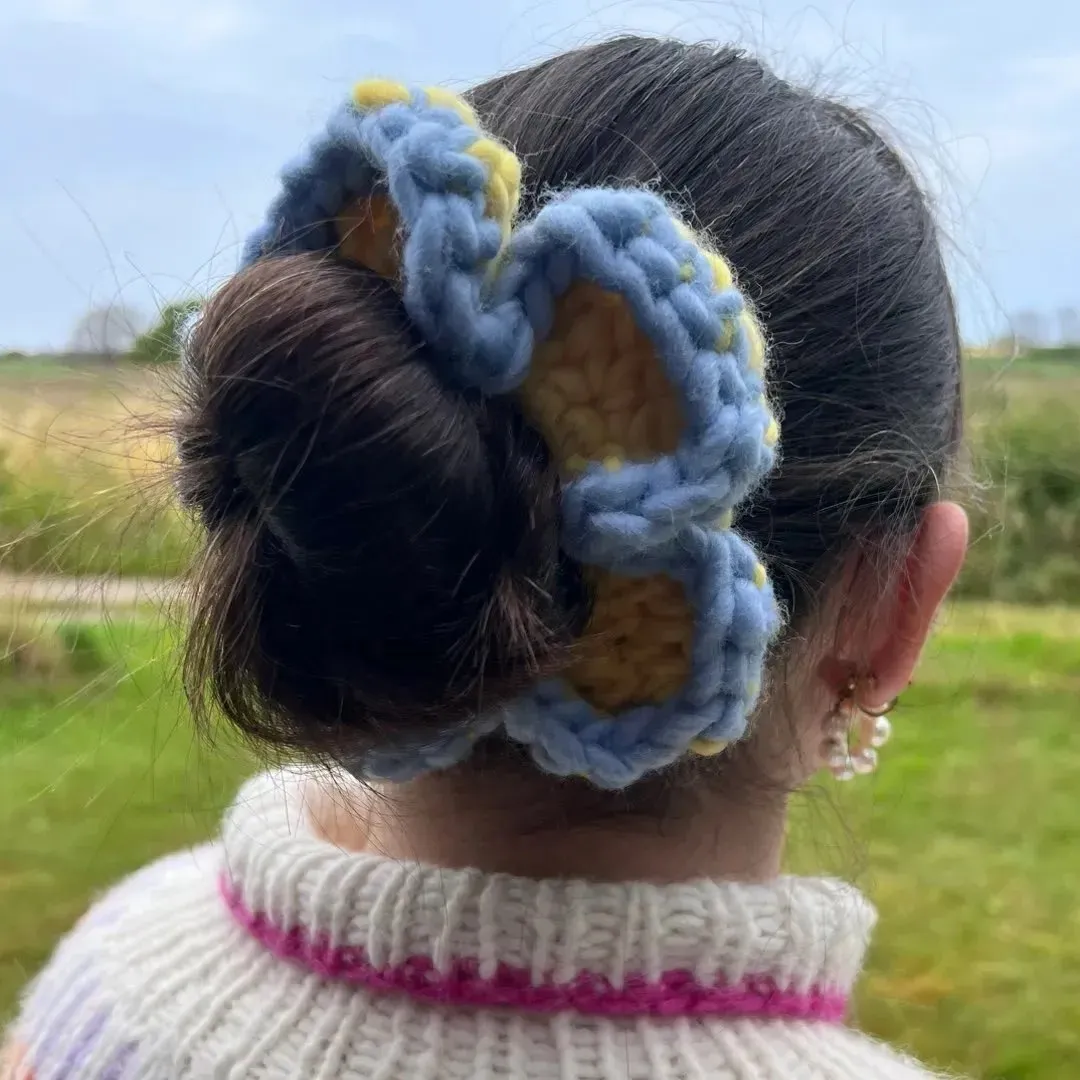 Blomster scrunchie