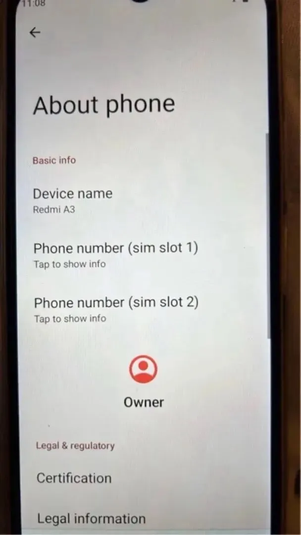 Xiaomi redmi mobil