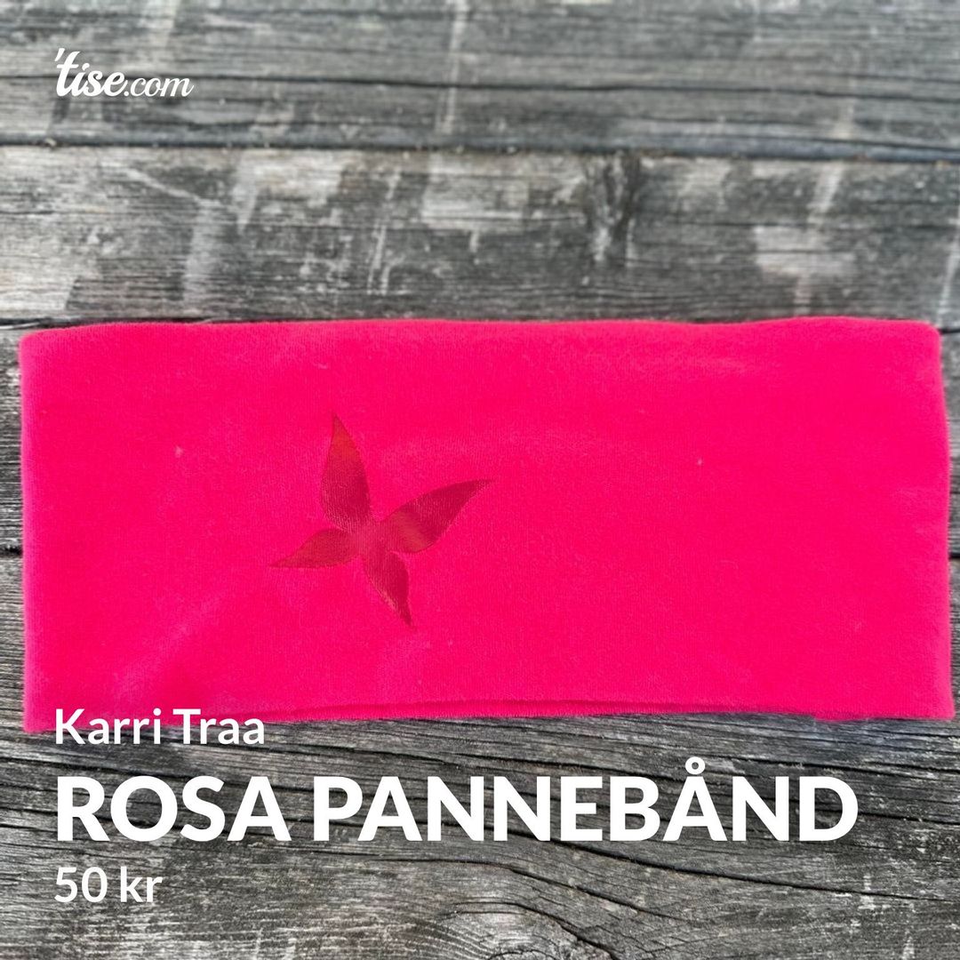 Rosa pannebånd