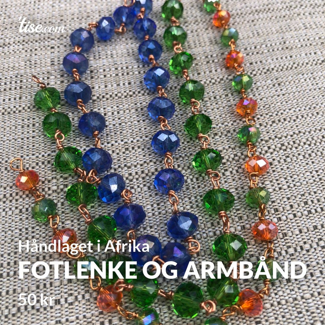 Fotlenke og armbånd