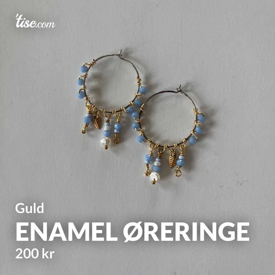 Enamel øreringe