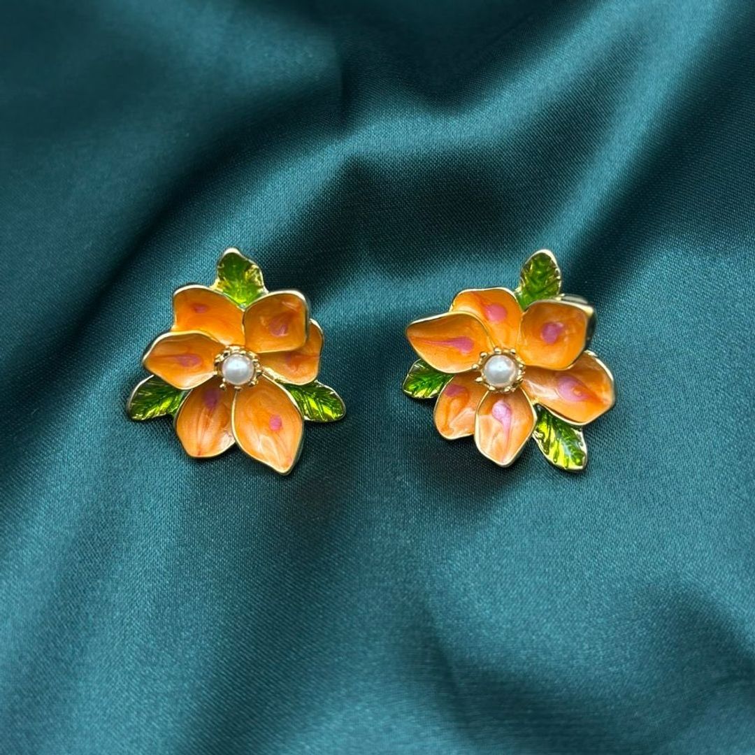 Flower earrings