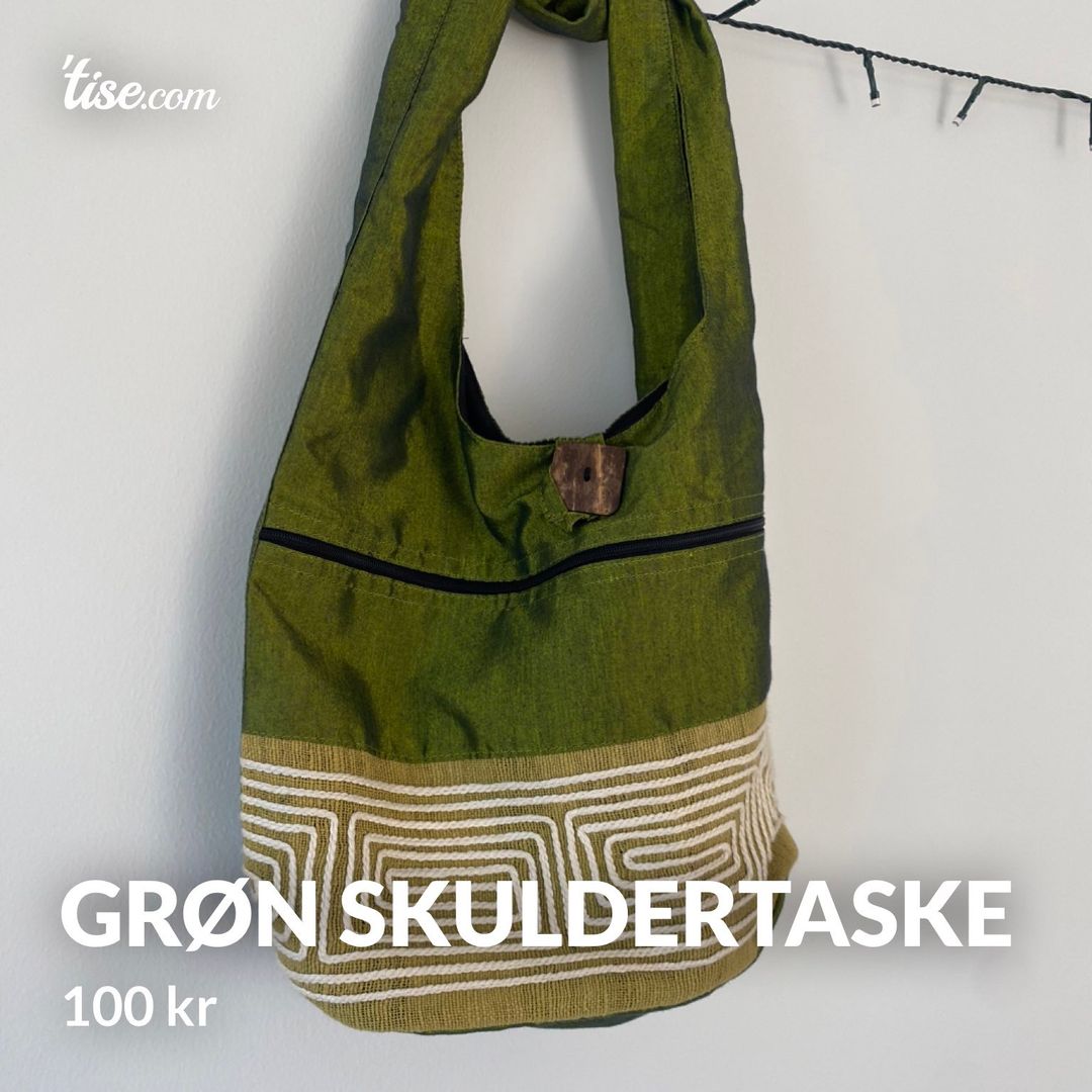 Grøn skuldertaske