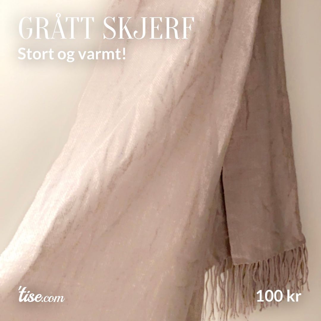 Grått skjerf