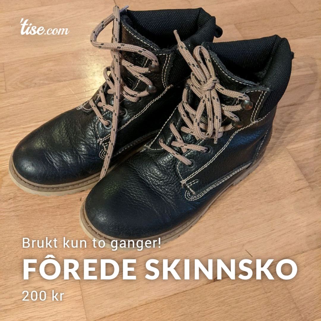 Fôrede skinnsko