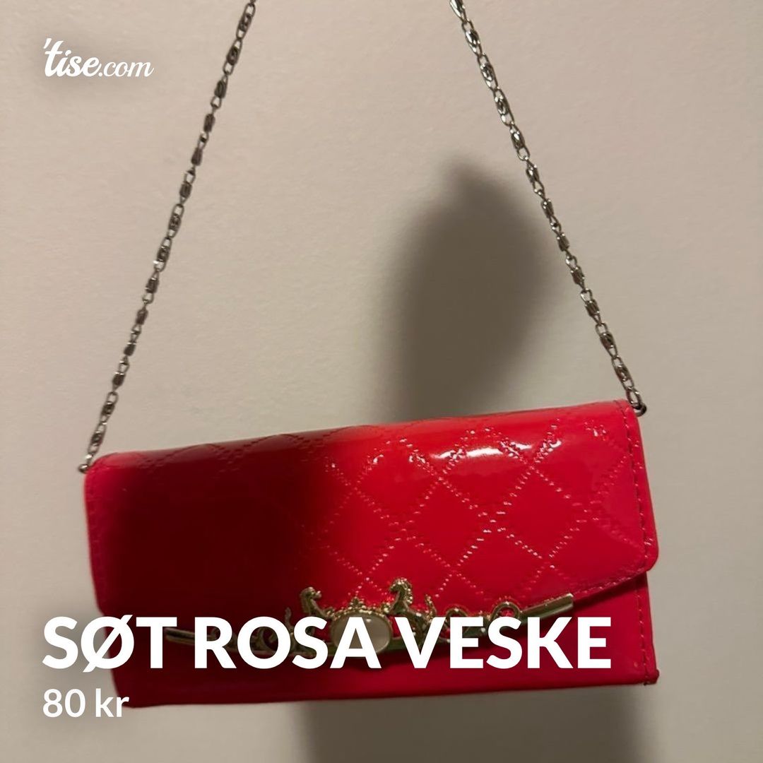 Søt rosa veske