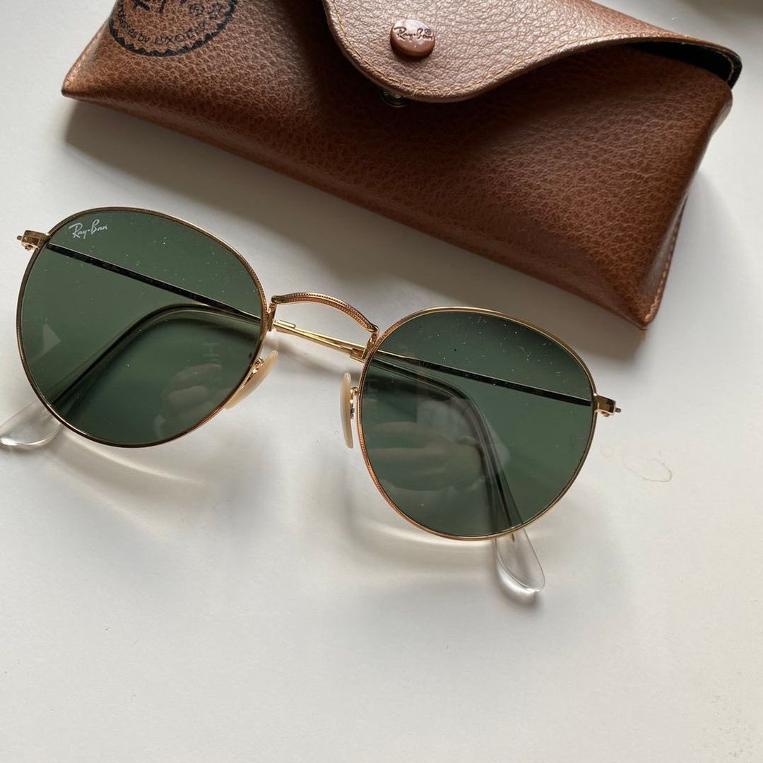 Rayban round metal