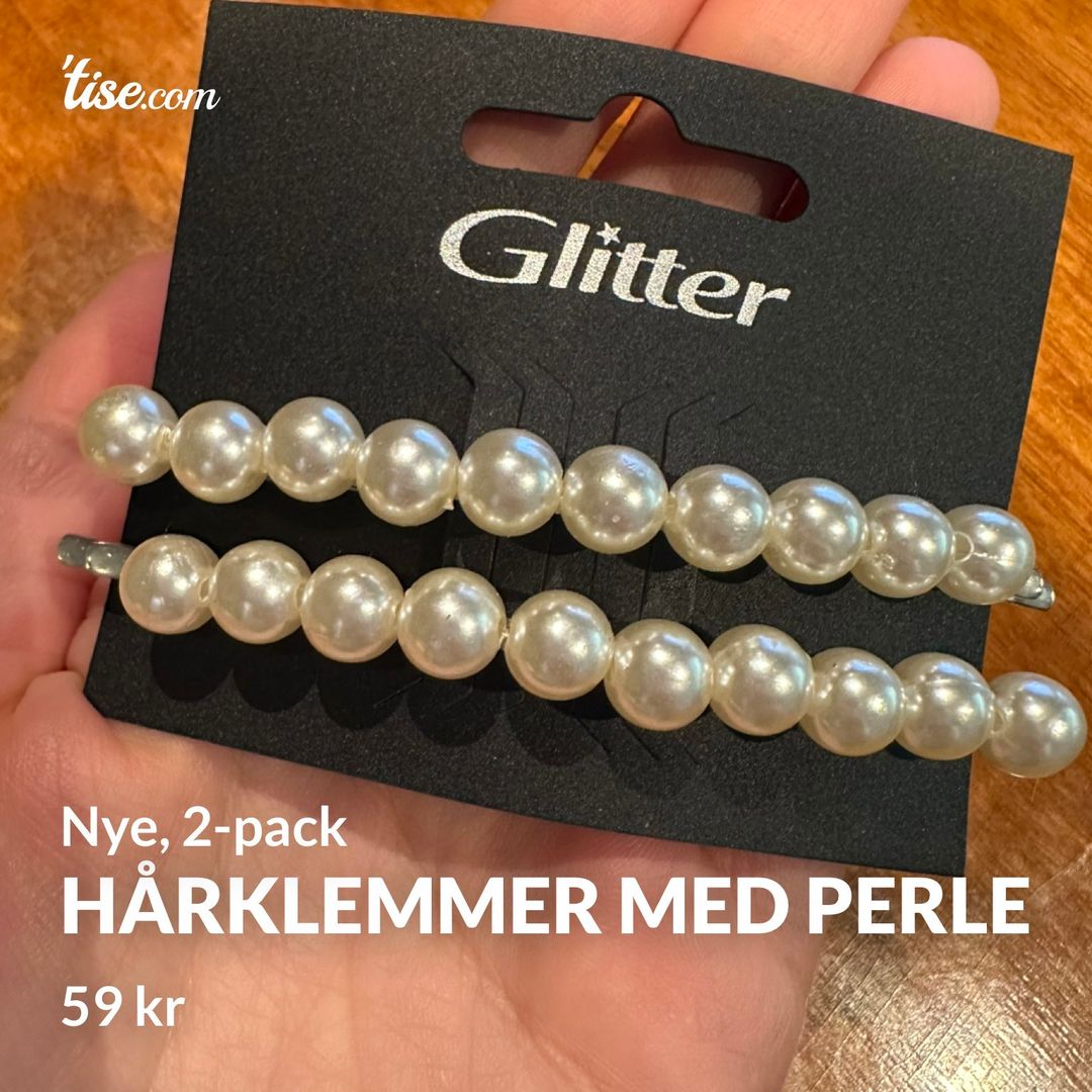 Hårklemmer med perle