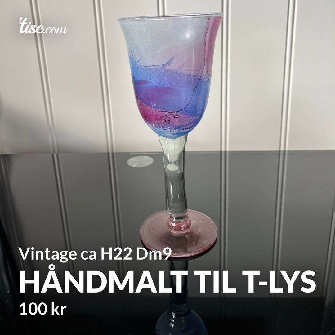 Håndmalt til t-lys