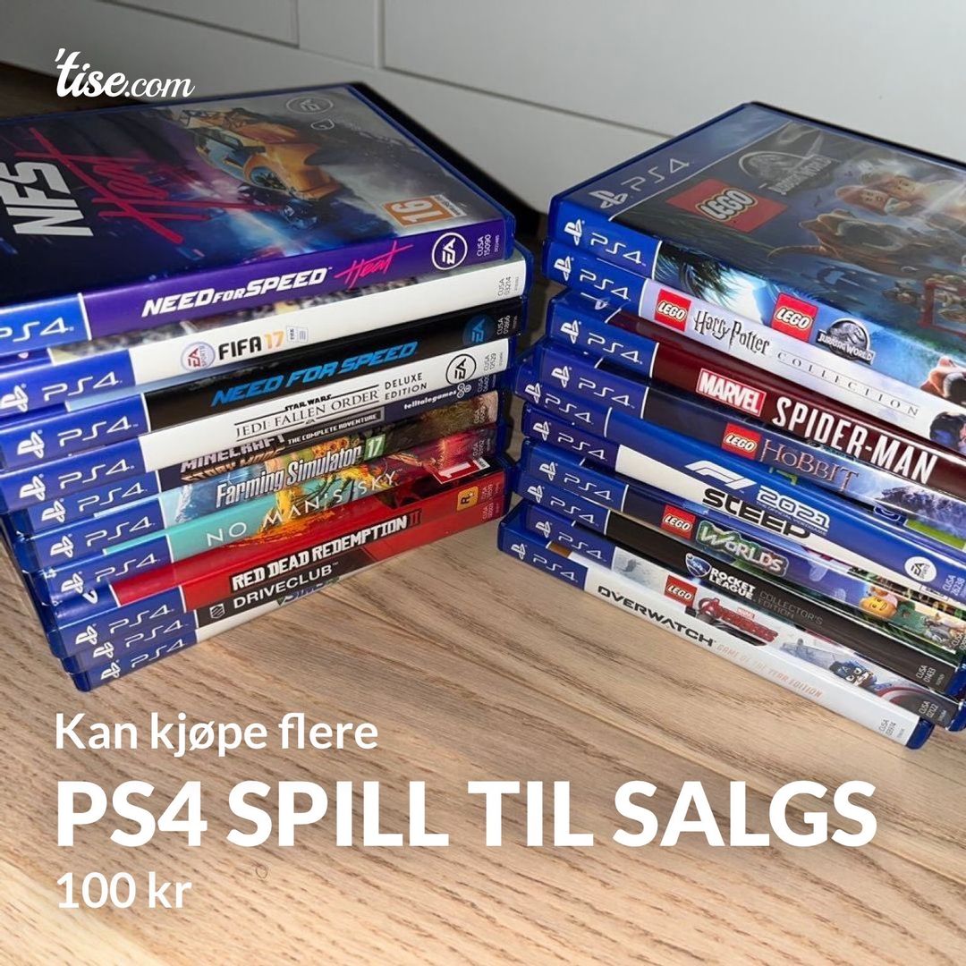 PS4 SPILL TIL SALGS