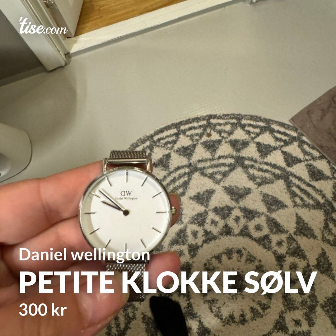 Petite klokke sølv