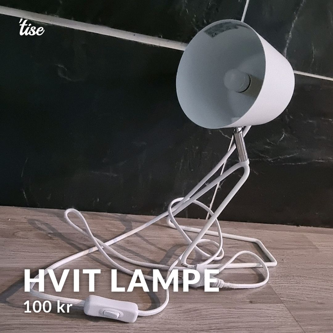 Hvit Lampe