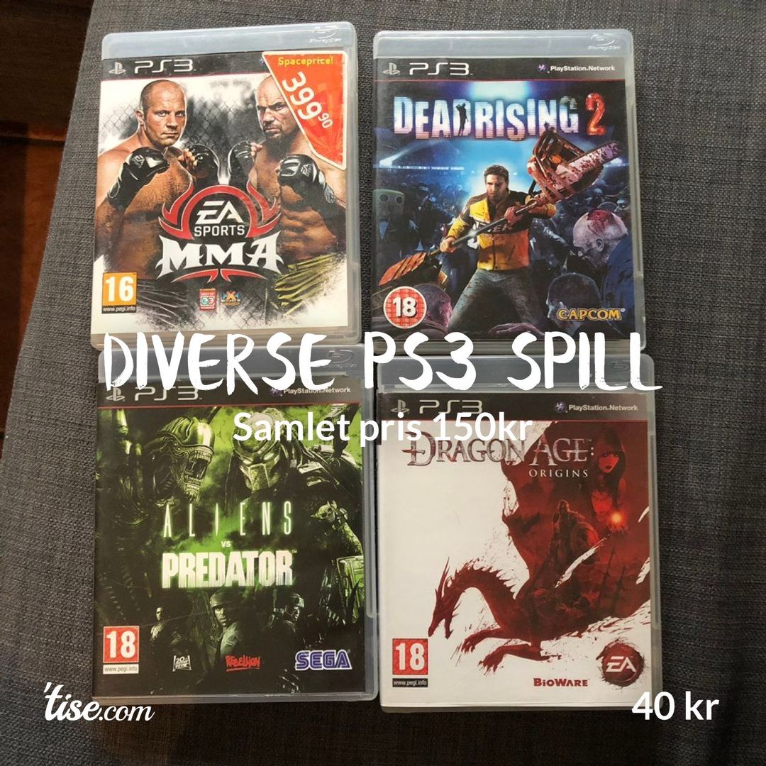 Diverse ps3 spill