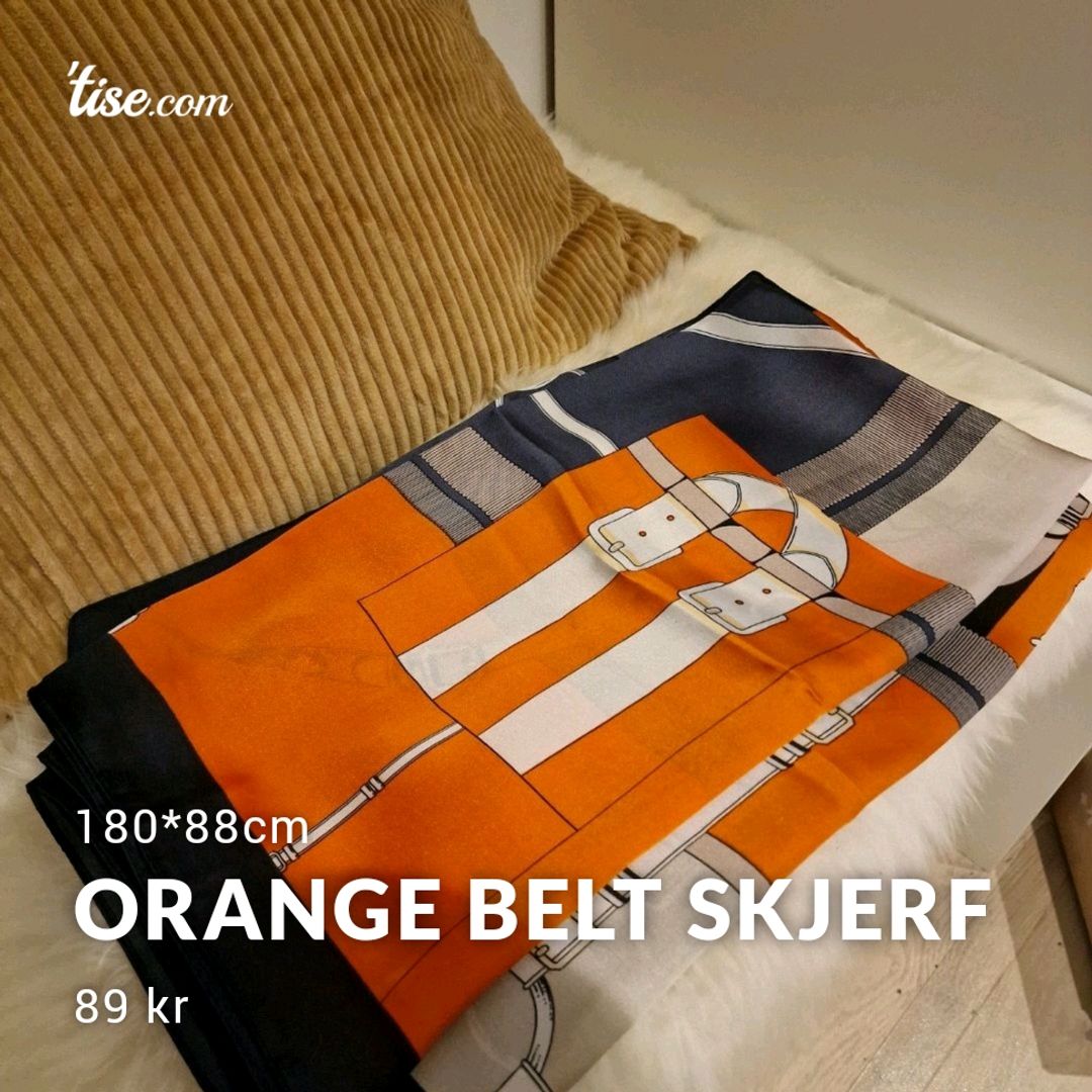 Orange belt skjerf