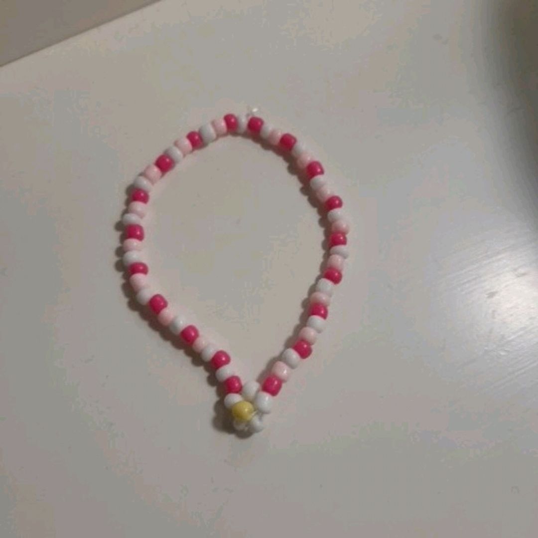 Pink Flower Braclet