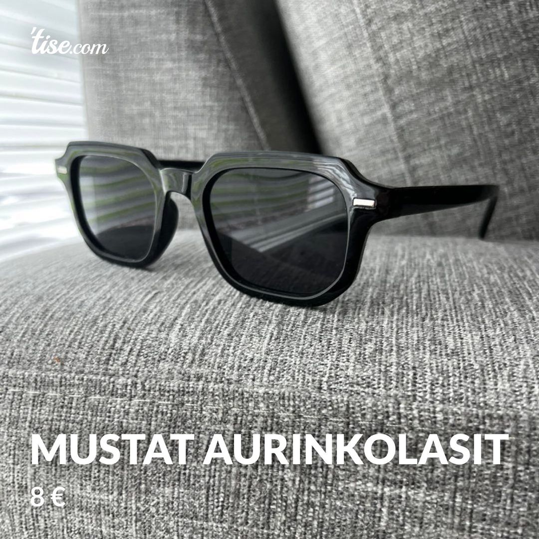 mustat aurinkolasit