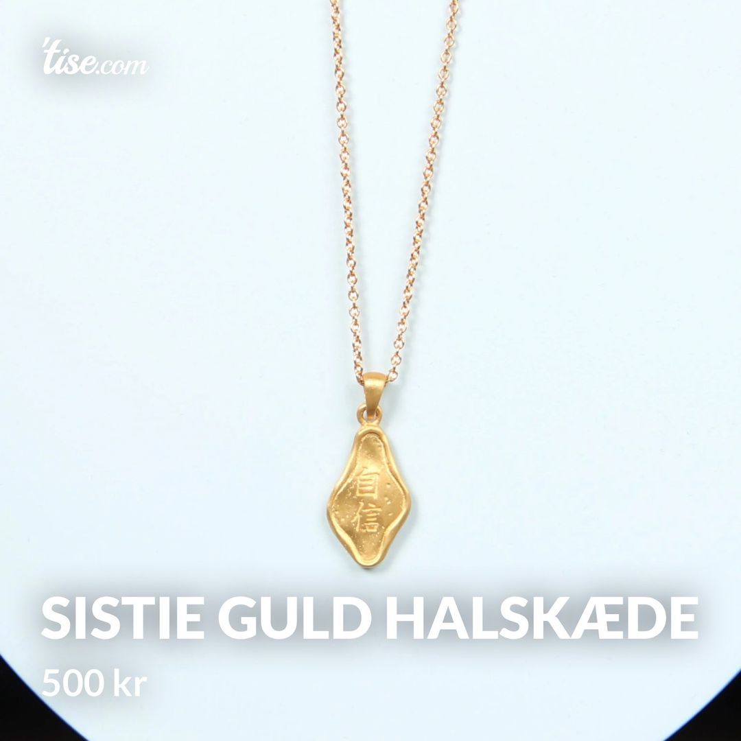 Sistie guld halskæde