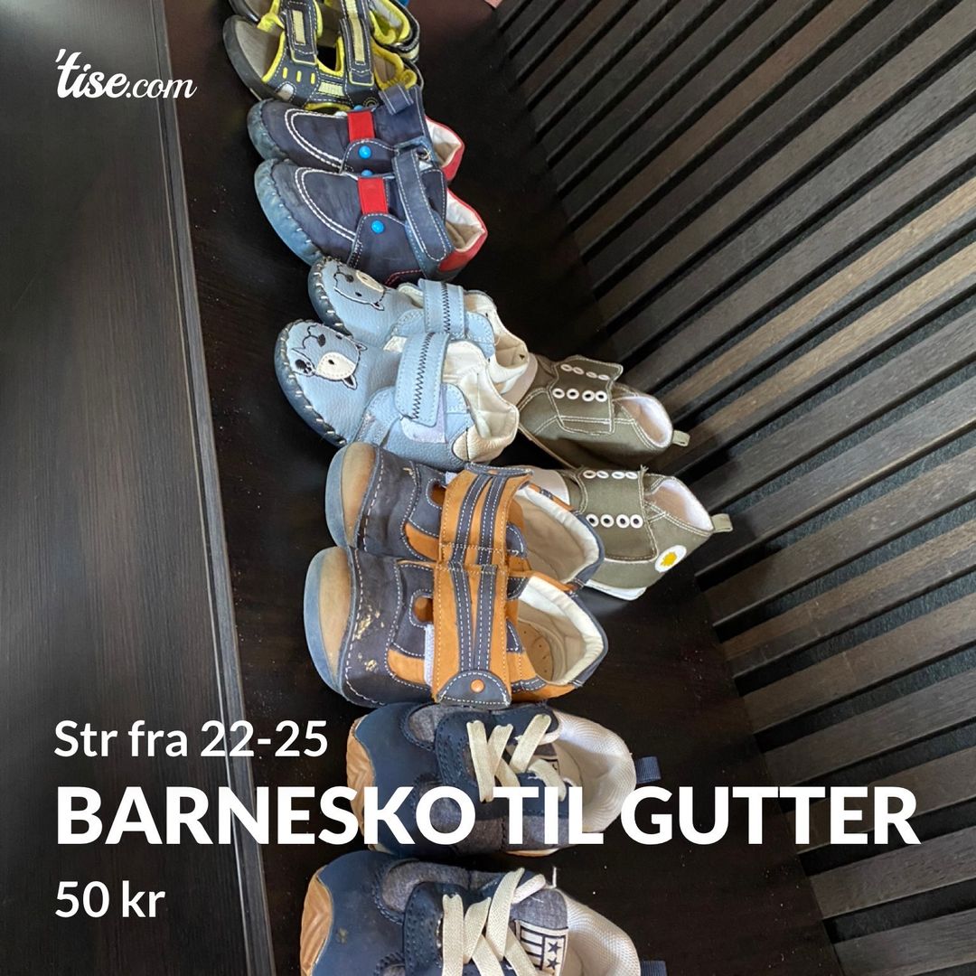 Barnesko til Gutter