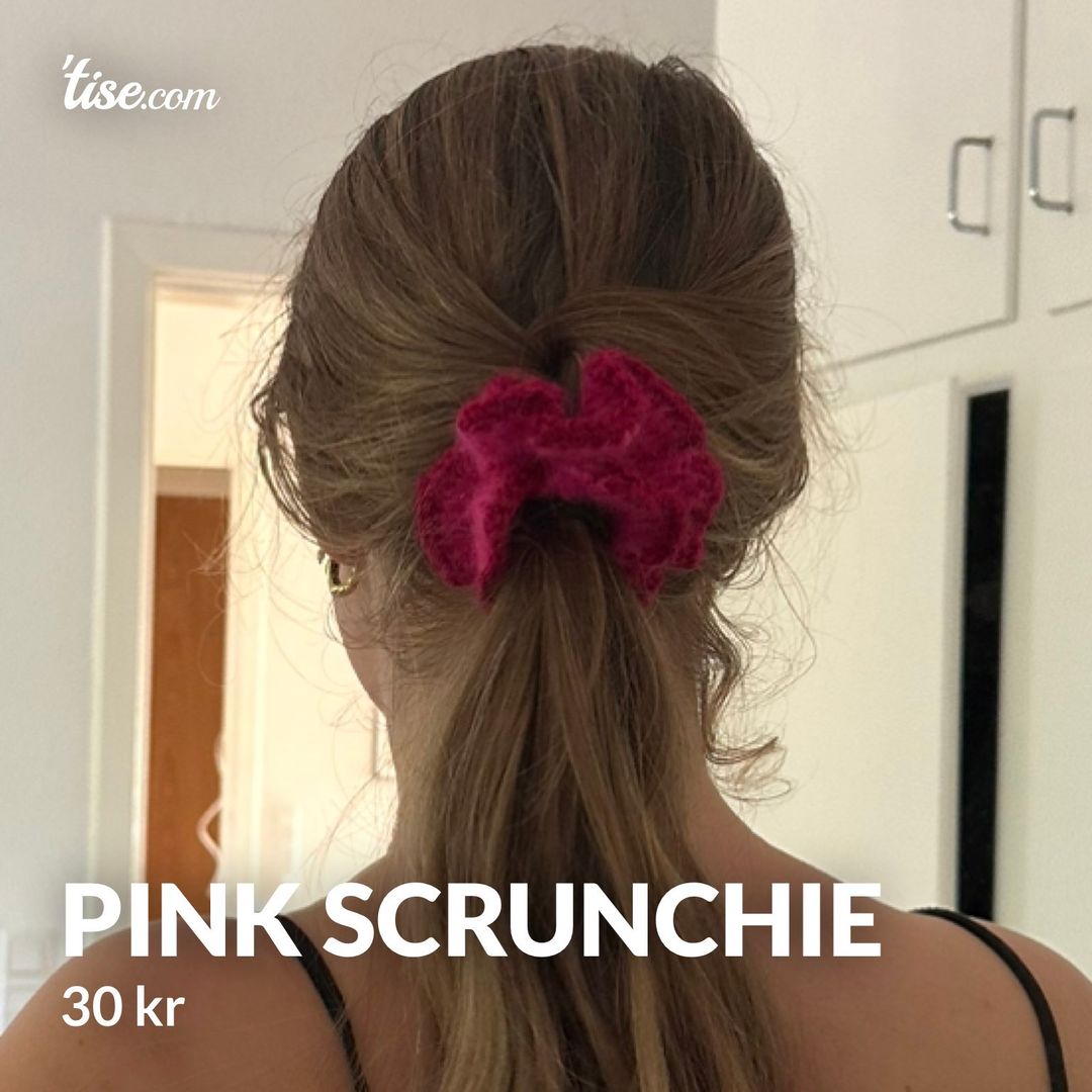 Pink scrunchie