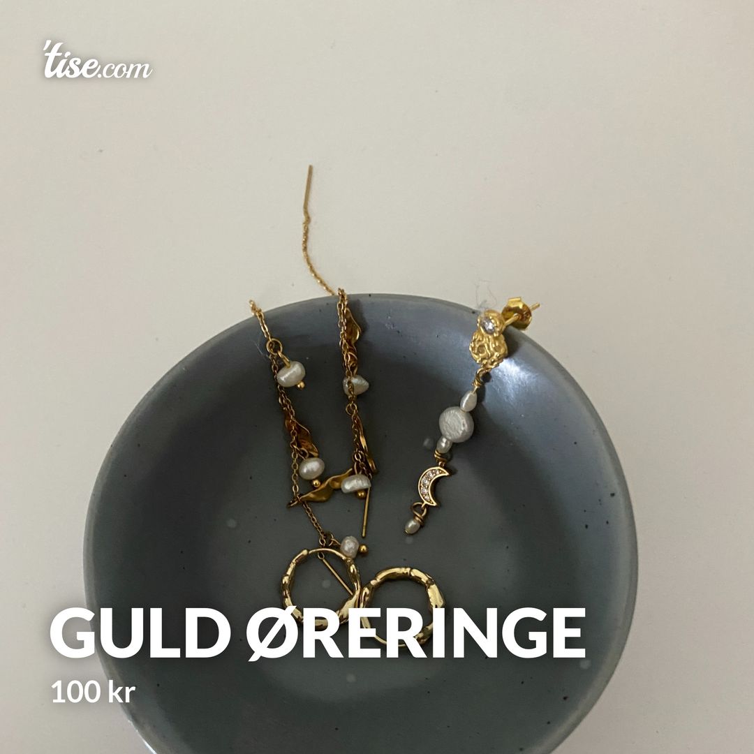 Guld øreringe