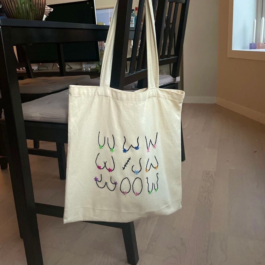 Selvbrodert Tote Bag