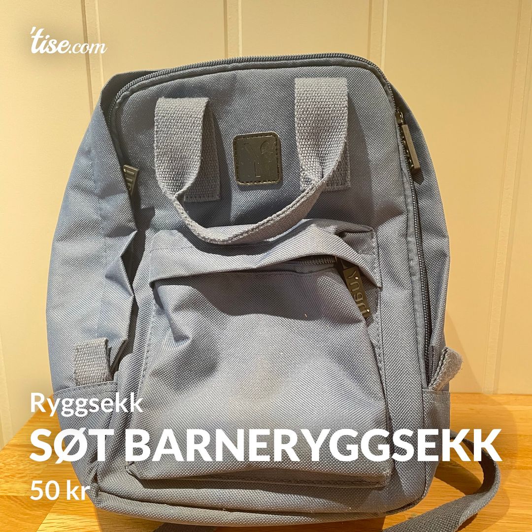 Søt barneryggsekk