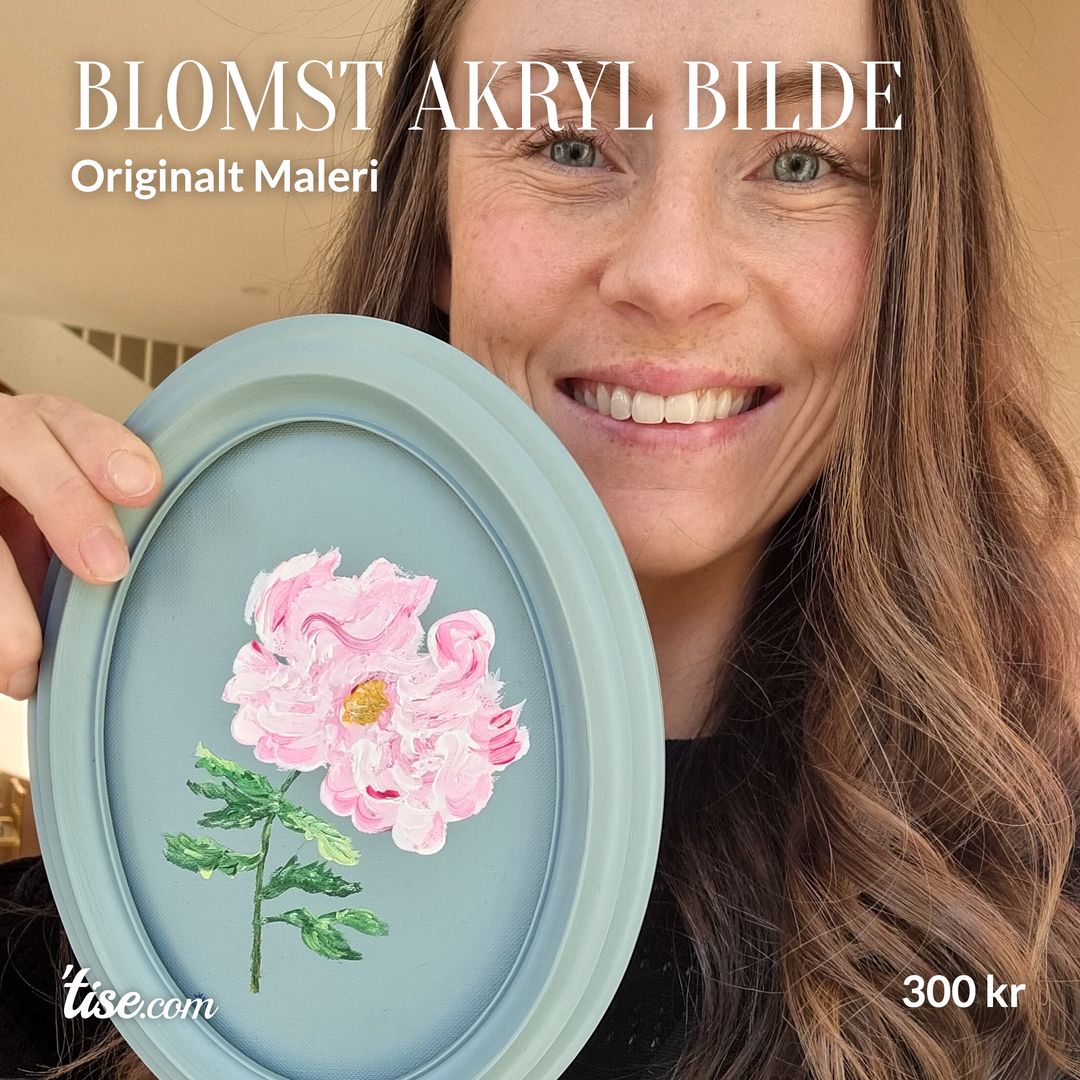 Blomst Akryl Bilde