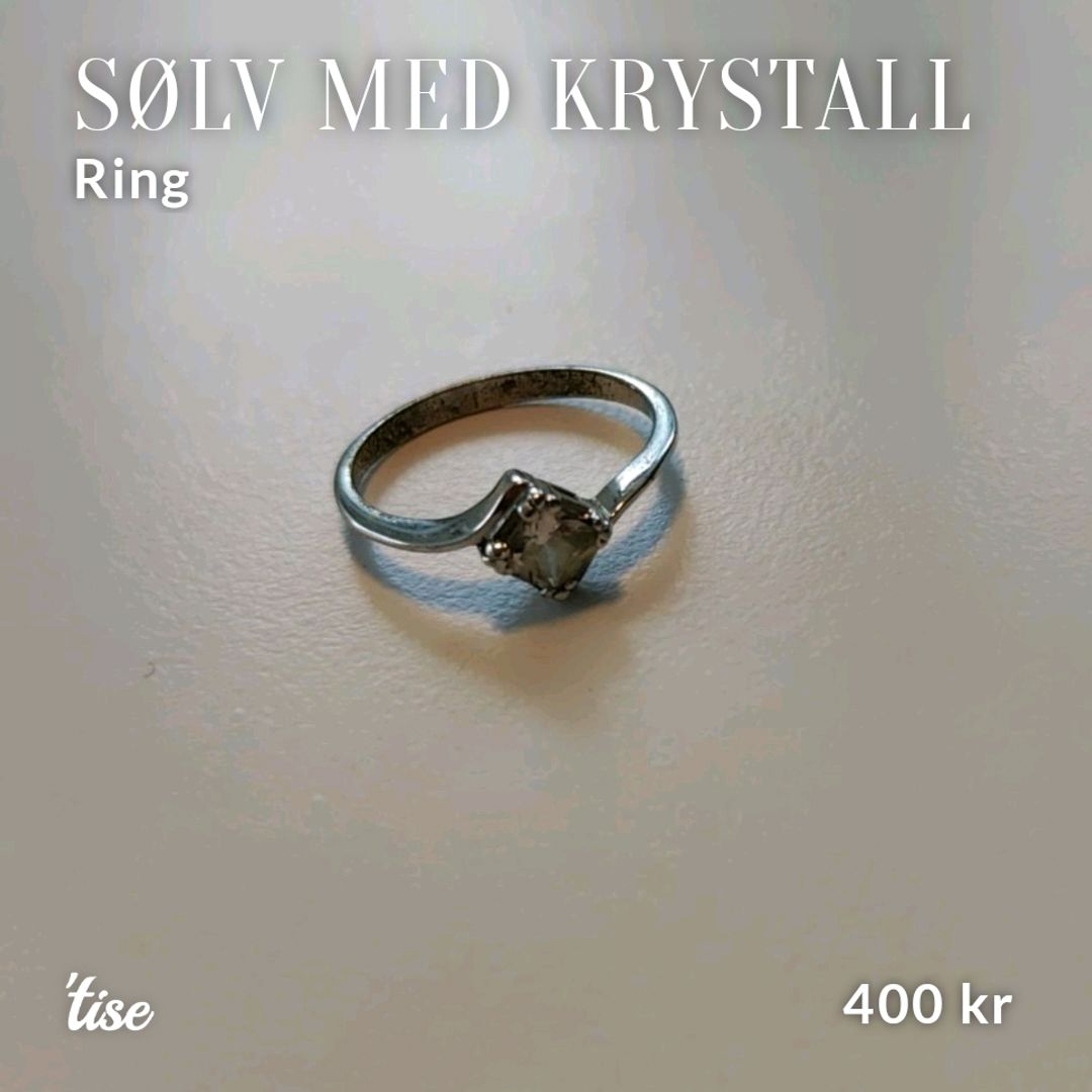 Sølv med Krystall