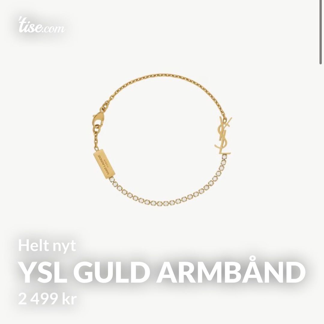 Ysl guld armbånd