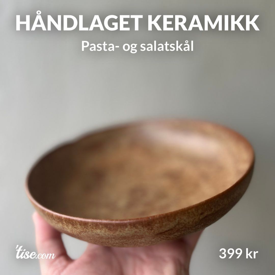 Håndlaget keramikk